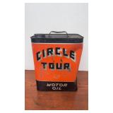 Vintage Circle Tour Motor Oil Can