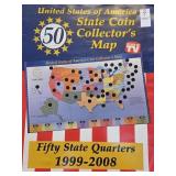 U.S. 50 State Quarters Collector's Map