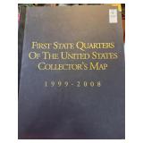 First state quarters of the U.S. collector's map