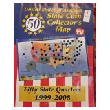 U.S. 50 State Quarters Collector's Map (water