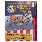 U.S. 50 State Quarters Collector's Map