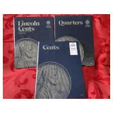 Whitman Cent,, Lincoln Cents, quarter folders