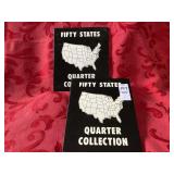 Two 50 State quarter collection books