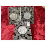 HE Harris and Company quarters, half dollars,