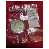 1960 Ben Franklin Half Dollar