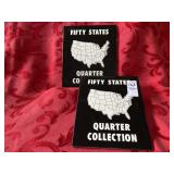 Two 50 State quarter collection books
