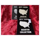 Two 50 State quarter collection books, one