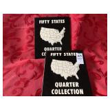 Two 50 State quarter collection books