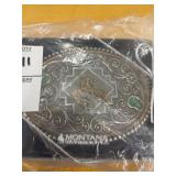 New Montana Silversmiths belt buckle in wrap