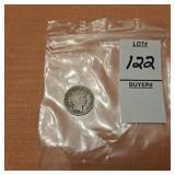 1899 Barber Dime