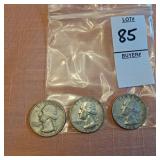 1961,62,64 US Washington quarter