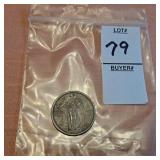 1917 Type 1 Standing Liberty Quarter