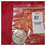1943 Walking Liberty Half Dollar