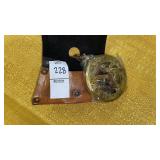 New brass Pocket sundial w/ case