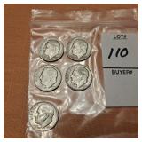 5 Dimes, 1946, 2 1947 1952,1964