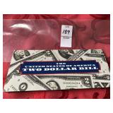 Legal tender US currency Donald Trump two dollar