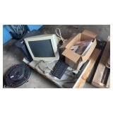 Lot of Computer Parts and Monitor