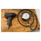 Pneumatic air wrench & guage