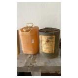 Plastic Canister, Metal Drum
