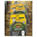 2 BRAND NEW Fellowes Portable Key Cable Lock