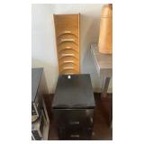 2-drawer vertical file cabinet, Oak Rack