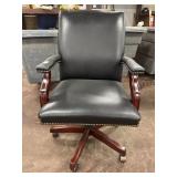 Office Swivel Desk Chair Bonded Leather with