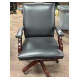 Office Swivel Desk Chair Bonded Leather with
