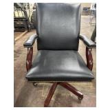 Office Swivel Desk Chair Bonded Leather with