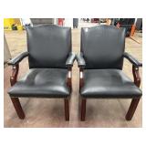 2 Bonded Leather Guest Chairs