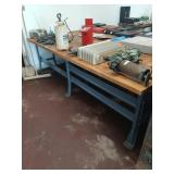 Heavy work table no contents 30'x120'