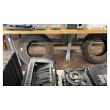Heavy Steel & Wood Work Table/Bench 8