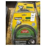 2 BRAND NEW Fellowes Portable Key Cable Lock