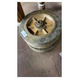2 heavy duty 12 inch caster wheels
