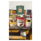 Lot of Spar Varnish, Latex Enamel, & Similar