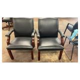 2 Bonded Leather Guest Chairs
