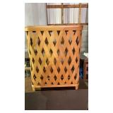 Longaberger lattice weave laundry basket