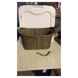 Longaberger 2006 Library Basket  leather handles