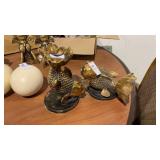 2 Vintage Koi Fish Sculptures, 1 damaged