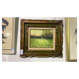 May Oil Painting by Granger with Decorative Frame