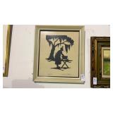 Framed Silhouette Art Washin by Brendan K. Farley