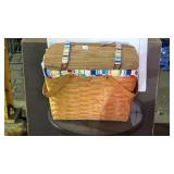 Vintage Longaberger Picnic Hamper Basket