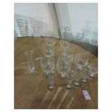 Lot of etched and misc glass