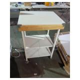 Origami? Folding kitchen prep cart