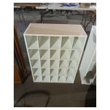 25 hole cube shoe organizer 32' tall, 24' wide,