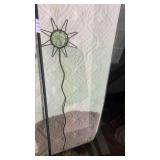 Vintage celestial wrought iron sunburst frame