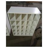 25 hole cube shoe organizer 32' tall, 24' wide,