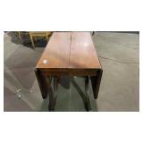 Wooden Drop Leaf Table 65.5in., with leaf