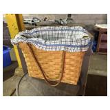 Vintage Longaberger Basket with Liner and Divider