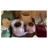 Lot of 3 Pink Lamp Shades