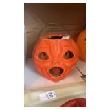 Vintage paper mache pumpkin 'Choir Boy' style